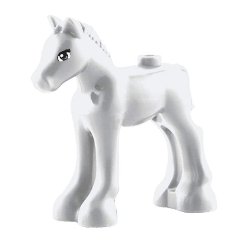 Фигурка Lego Земля Horse Friends Foal with Black and Reddish Brown Eyes Pattern Animals 11241pb01 34043pb01 1 6022477 White Б/У - Retromagaz