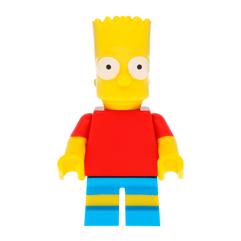 Фигурка Lego The Simpsons Bart with Slingshot in Back Pocket Pattern Cartoons sim008 Б/У - Retromagaz