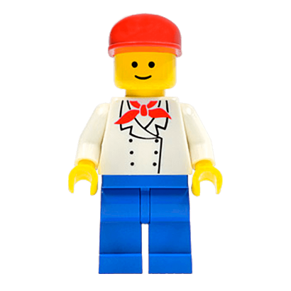Фігурка Lego City People 973px3 Chef Ice Cream Vendor chef012 Б/У Нормальний - Retromagaz