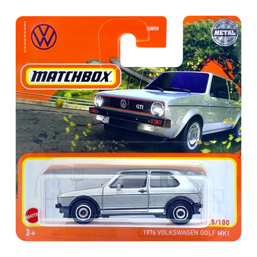 Машинка Большой Город Matchbox 1976 Volkswagen Golf GTI MK1 Highway 1:64 HFR78/HFP42 Silver - Retromagaz