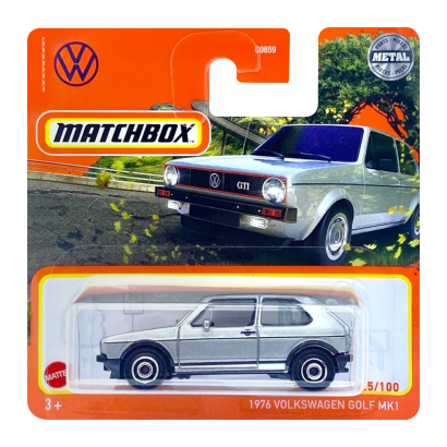 Машинка Велике Місто Matchbox 1976 Volkswagen Golf GTI MK1 Highway 1:64 HFR78/HFP42 Silver - Retromagaz