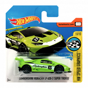 Машинка Базовая Hot Wheels Lamborghini Huracan LP 620-2 Super Trofeo Speed Graphics 1:64 DVB64 Green