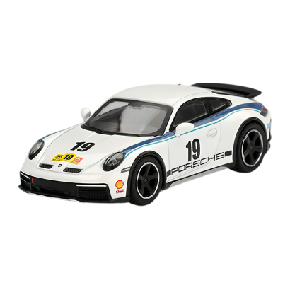 Машинка Premium MINI GT Porsche 911 Dakar Rally 1974 Rally Livery 1:64 MGT01009-CH White - Retromagaz