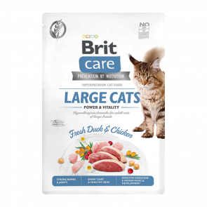 Сухий Корм для Котів Brit Care Power & Vitality Курка і Качка 2kg - Retromagaz