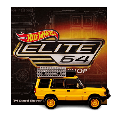 Машинка Premium Hot Wheels '94 Land Rover Discovery Elite 64 1:64 HNJ65 Yellow - Retromagaz