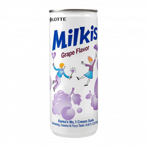 Напиток Lotte Milkis Газированный Молочный Виноград 250ml - Retromagaz