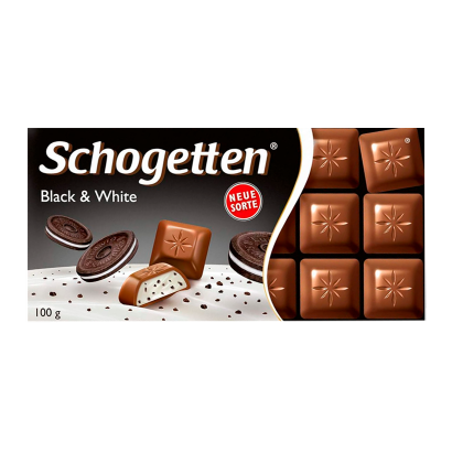 Шоколад Молочный Schogetten Black & White 100g - Retromagaz