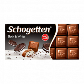Шоколад Молочний Schogetten Black & White 100g - Retromagaz