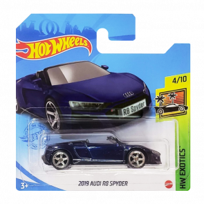 Машинка Базова Hot Wheels 2019 Audi R8 Spyder Super Treasure Hunt STH Exotics 1:64 GTD01 Blue