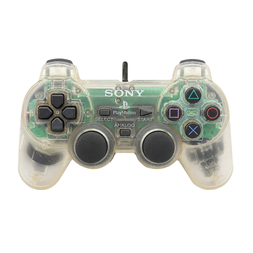 Геймпад Проводной Sony PlayStation 1 SCPH-1200 DualShock Clear Crystal 2m Б/У - Retromagaz