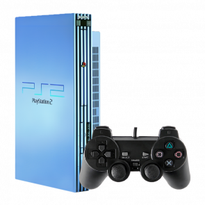 Набор Консоль Sony PlayStation 2 Limited Edition Chip Aqua Blue Б/У + Геймпад Проводной RMC Black Новый Набор Консоль Sony PlayStation 2 Limited Edition Chip Aqua Blue Б/У + Геймпад Проводной RMC Black Новый - Retromagaz