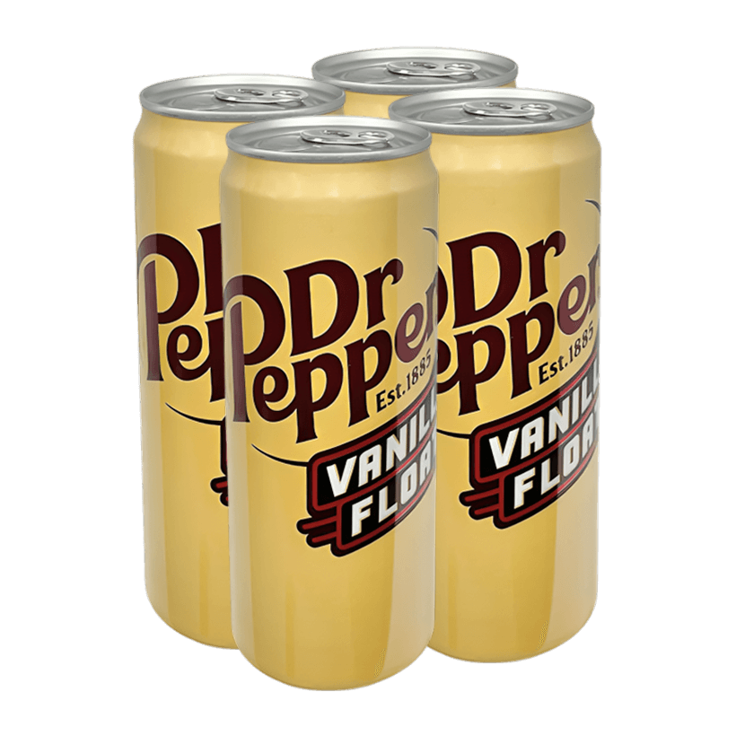Набор Напиток 4шт Dr Pepper Vanilla Float 330ml - Retromagaz