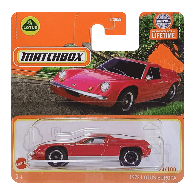 Машинка Велике Місто Matchbox 1972 Lotus Europa Special Highway 1:64 HVP08/HVL80 Red - Retromagaz