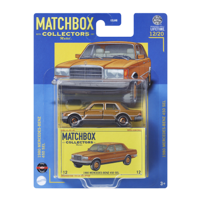 Машинка Premium Matchbox 1980 Mercedes-Benz 450 SEL Collectors 1:64 HVW07 Brown - Retromagaz