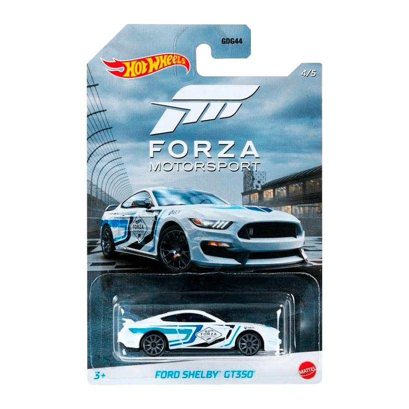 Тематична Машинка Hot Wheels Ford Shelby GT350 Forza Motorsport 1:64 GJV70 White - Retromagaz