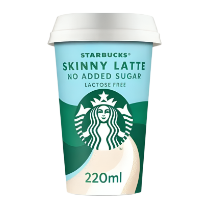 Напиток Starbucks Кавовий Skinny Latte Безлактозный Zero Sugar 220ml - Retromagaz