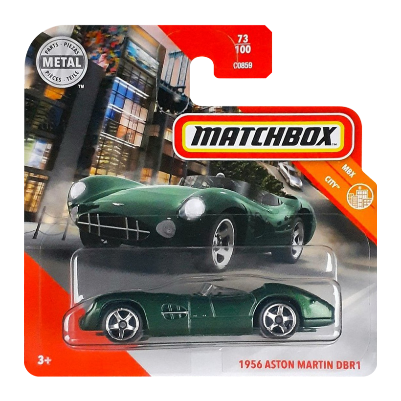 Машинка Большой Город Matchbox 1956 Aston Martin DBR1 City 1:64 GKM33 Green - Retromagaz