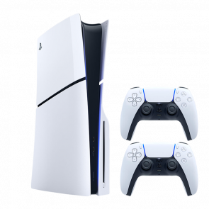 Набор Консоль Sony PlayStation 5 Slim Blu-ray 1TB White Новый  + Геймпад Беспроводной DualSense