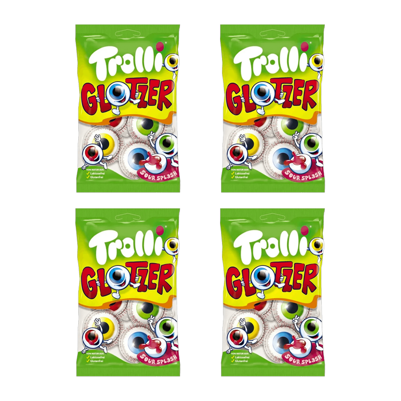 Набор Конфеты Жевательные 4шт Trolli Eyes Glotzer 75g - Retromagaz