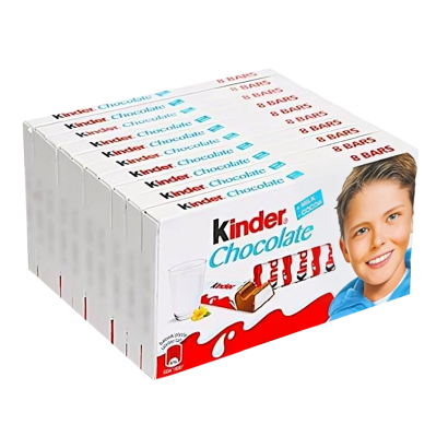 Набір Шоколад Молочний Kinder Chocolate 8 Pieces 100g 10шт - Retromagaz