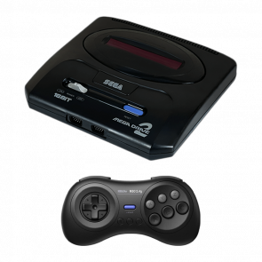 Набір Консоль Sega Mega Drive 2 HAA-2502 Black Б/У  + Геймпад Бездротовий 8BitDo M30 2.4G 81CA Новий - Retromagaz