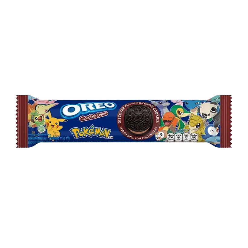 Печиво Oreo Pokemon Chocolate Creme 119.6g - Retromagaz