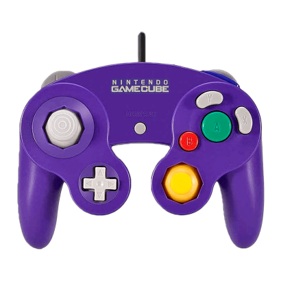 Геймпад Дротовий Nintendo GameCube DOL-003 Прозора Задня Частина Clear Indigo 2m Б/У - Retromagaz