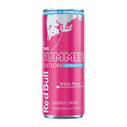 Напиток Энергетический Red Bull Summer Edition White Peach Sugar Free 250ml - Retromagaz