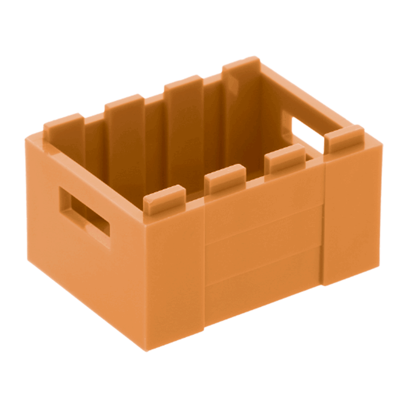 Емкость 2шт Lego Crate 2/3 3 x 4 x 1 30150 6035734 Medium Nougat Б/У - Retromagaz