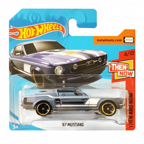 Машинка Базовая Hot Wheels '67 Mustang Then and Now 1:64 FJY90 Purple - Retromagaz