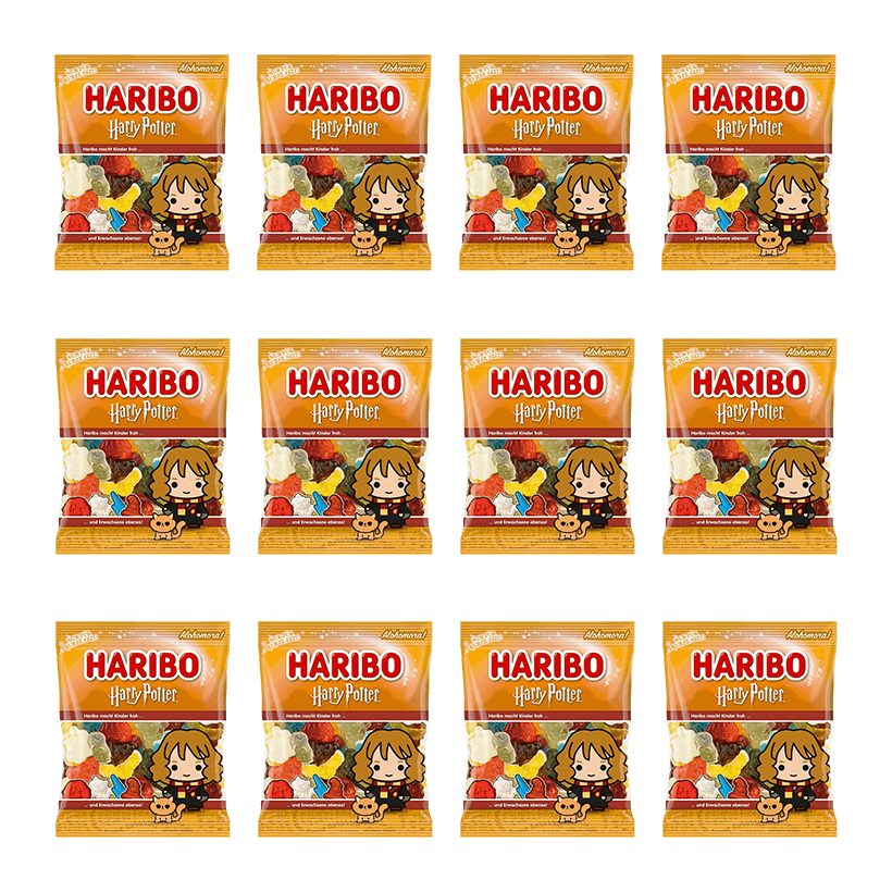 Набор Конфеты Жевательные 12шт Haribo Hermione Granger Harry Potter 160g - Retromagaz