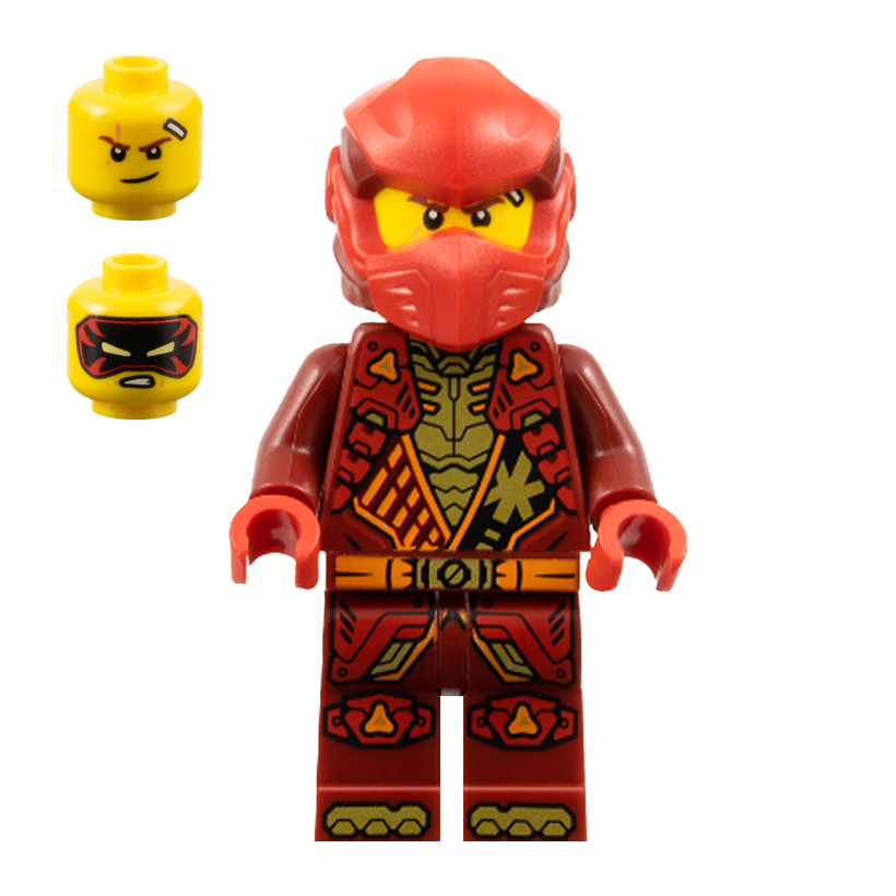 Фігурка Lego Ninja Kai Dragons Rising Tunic with Shoulder Armor Ninjago njo0930 71830 Б/У - Retromagaz