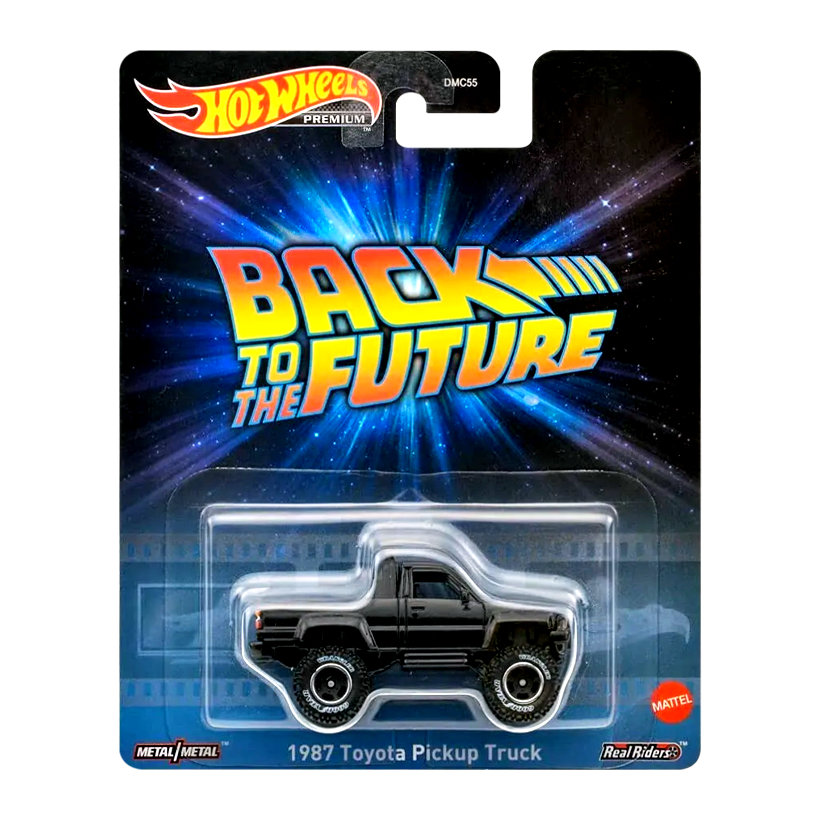 Машинка Premium Hot Wheels 1987 Toyota Pickup Truck Back to the Future Rep. Entertainment 1:64 HKC20 Black - Retromagaz