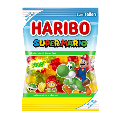 Цукерки Жувальні Haribo Super Mario Yoshi Sauer 175g 4001686324936 - Retromagaz