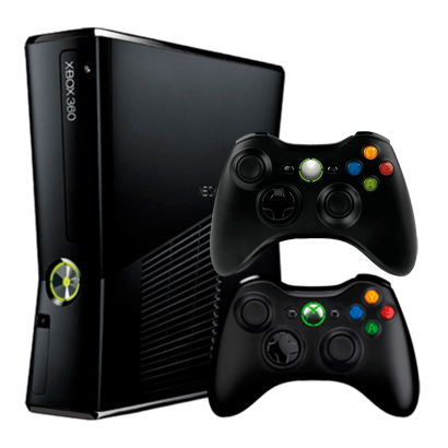 Набор Консоль Microsoft Xbox 360 S Freeboot 250GB Black + 5 Встроенных Игр Б/У  + Геймпад Беспроводной RMC Новый - Retromagaz