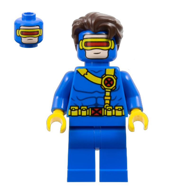 Фігурка Lego Marvel Cyclops Blue Outfit Plain Legs Super Heroes sh0941 Б/У - Retromagaz