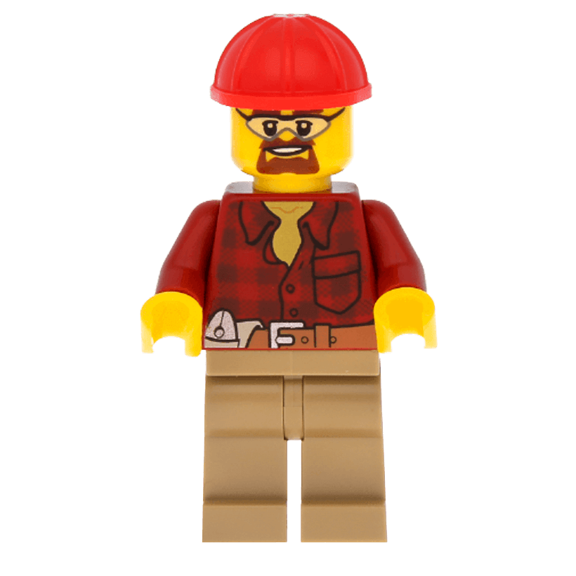 Фигурка Lego Construction 973pb1256 Flannel Shirt with Pocket City cty0540 Б/У - Retromagaz