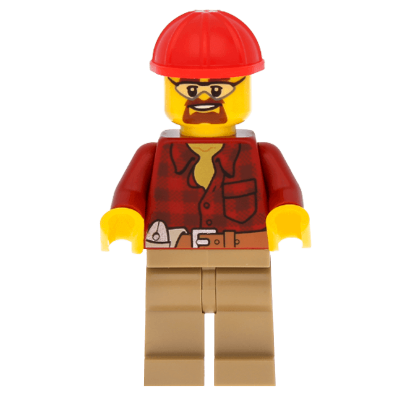 Фігурка Lego 973pb1256 Flannel Shirt with Pocket City Construction cty0540 Б/У - Retromagaz