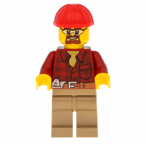 Фигурка Lego City Construction 973pb1256 Flannel Shirt with Pocket cty0540 1шт Б/У Хороший - Retromagaz