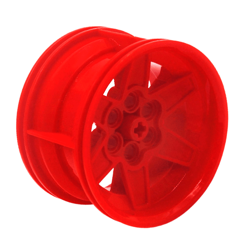 Колесо Lego Диск Technic Racing Medium 6 Pin Holes 56mm D. x 34mm 15038 51150 6149984 6276853 Red Б/У - Retromagaz
