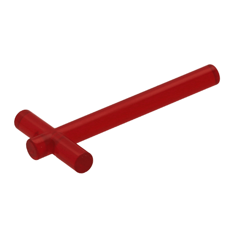 Стержень Lego Обычная Crossed 4L / 2L 21699 37813 6124337 6147016 6247308 Trans-Red Б/У - Retromagaz