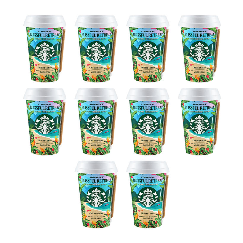 Набор Напиток 10шт Starbucks Кофейный Blissful Retreat Mocha 220ml - Retromagaz