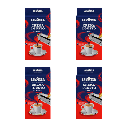 Набор Кофе Молотый 4шт Lavazza Crema e Gusto 250g - Retromagaz