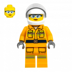 Фігурка Lego Fire 973pb3384 Reflective Stripes Bright Light Orange Suit City cty0961 1 Б/У