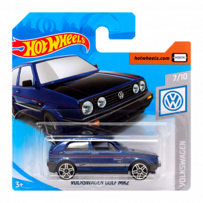 Машинка Базовая Hot Wheels Volkswagen Golf MK2 Volkswagen 1:64 FYF76 Dark Blue