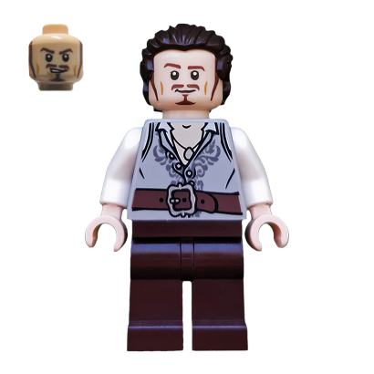 Фігурка Lego Pirates of the Caribbean Will Turner Dark Brown Legs and Hair Films poc026 Б/У - Retromagaz