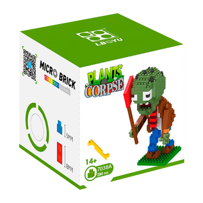 Набор Micro Brick Flag Zombie 7038A Plants vs. Zombies Новый - Retromagaz