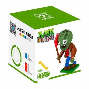 Набор Micro Brick Flag Zombie 7038A Plants vs. Zombies Новый