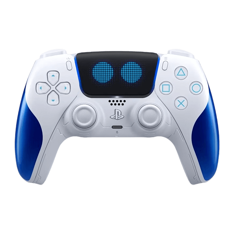 Геймпад Бездротовий Sony PlayStation 5 DualSense Astro Bot Limited Edition White Blue Б/У - Retromagaz