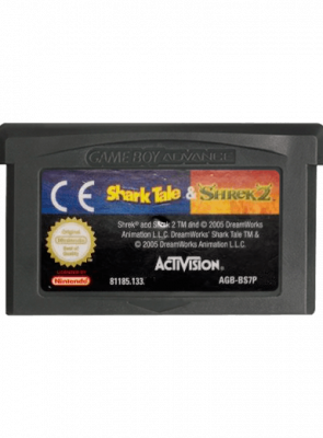 Сборник Игр Nintendo Game Boy Advance 2 in 1 DreamWorks Shark Tale, Shrek 2 Английская Версия Только Картридж Б/У